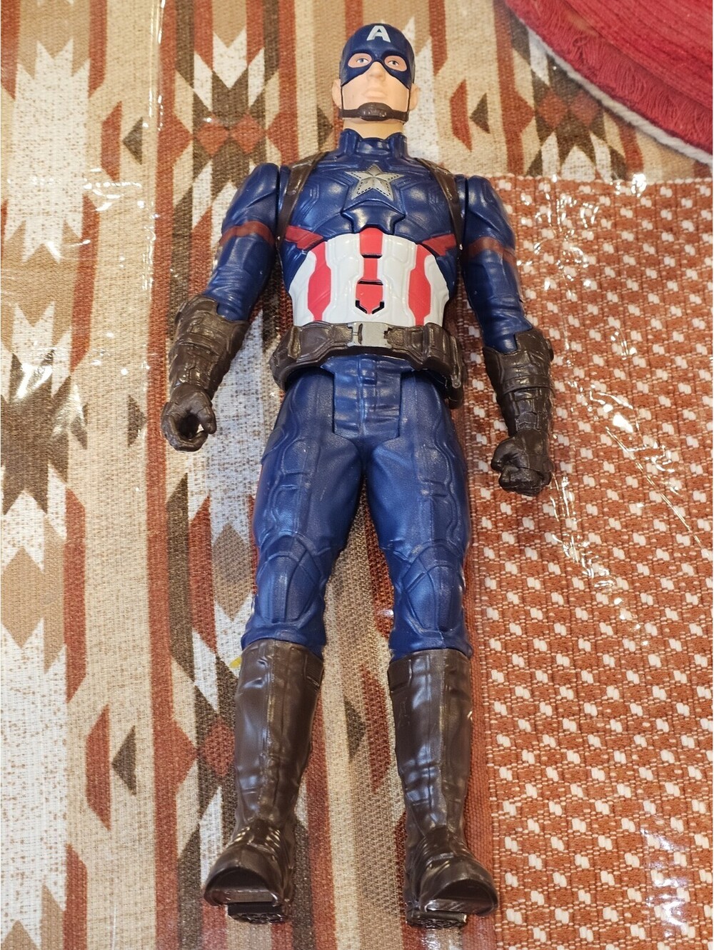 Captain America Brown Buckle 12 Inch Figure Marvel Civil War Electronic 2015